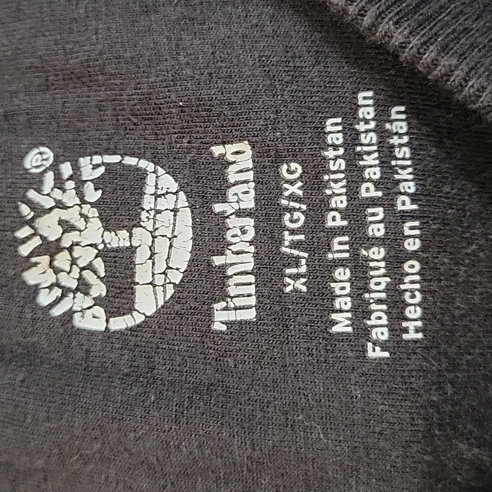 Timberland Men's Crewneck Black Long-Sleeved Great For Layering, Size XLT - Picture 2 of 4